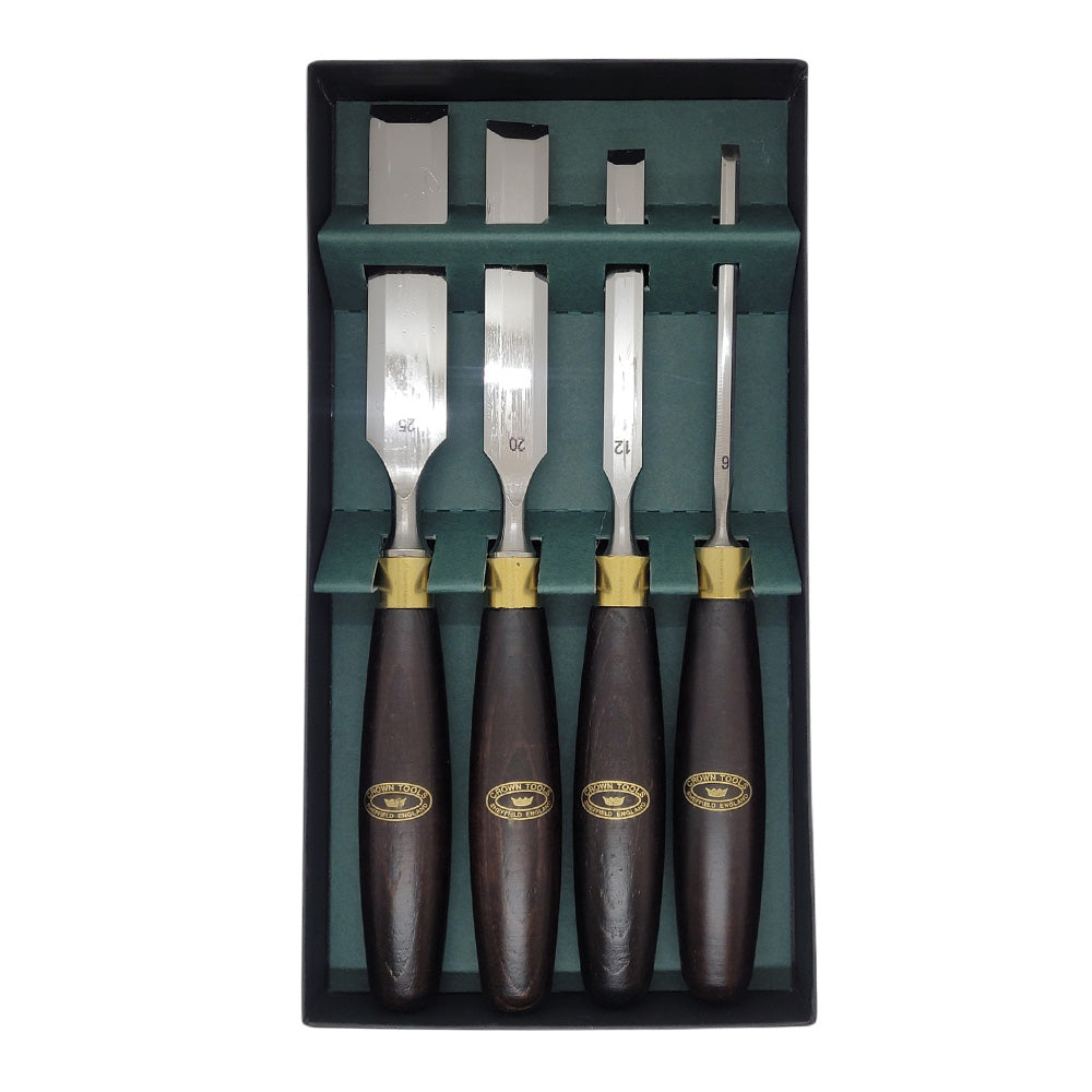 Crown Hand Tools 4-Piece Wood Chisel Set