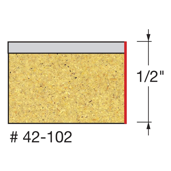 Freud Bearing Flush Trim Bit 1/4" SH, 3/8" D, 1/2" CL