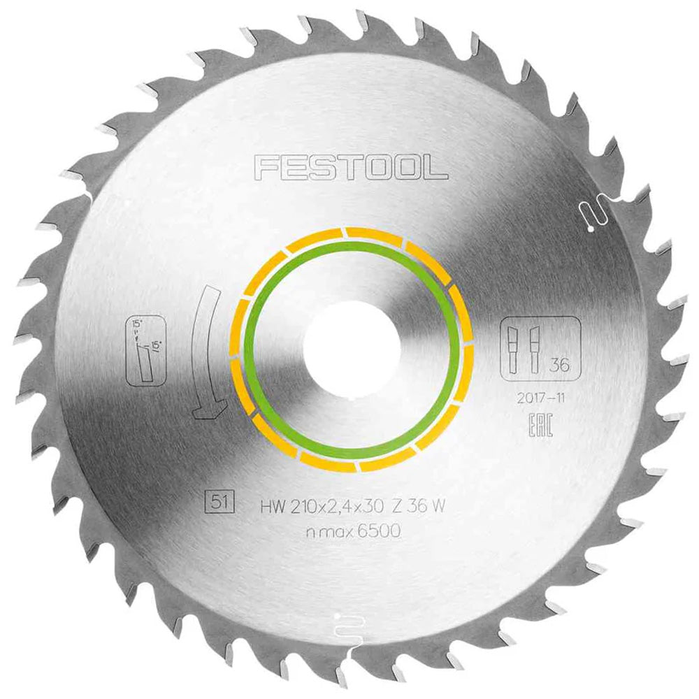 Festool Saw Blade, Universal, 36 Teeth, For TS 75 (2.4 mm Kerf)