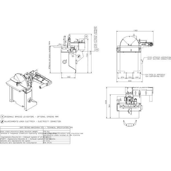 SCM Formula DG 60 Modular Disc Sander