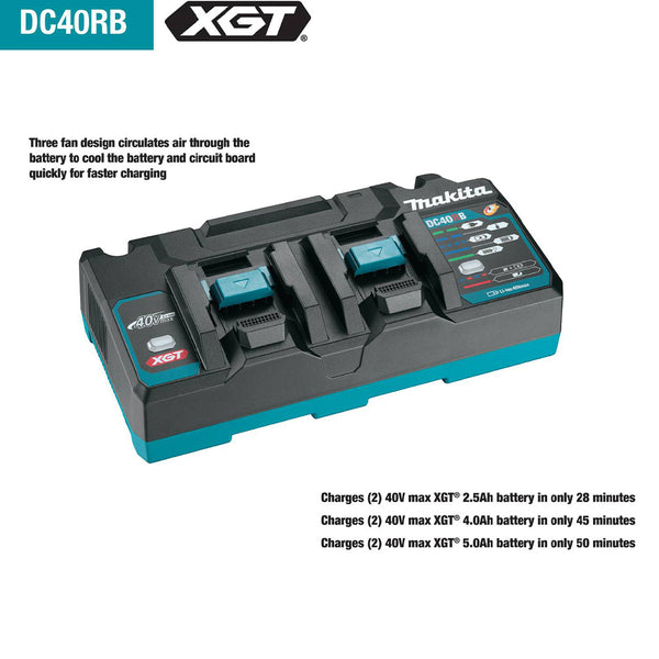 Makita GCV04PMX 40V max XGT Cordless 4 Gal. HEPA Dust Extractor Kit, AWS Capable (4.0Ah)