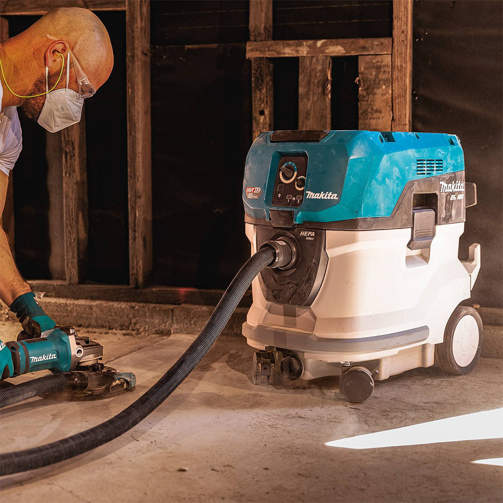 Makita GCV07PMU 80V max XGT Cordless 10 Gal. HEPA Dust Extractor Kit, AWS (4.0Ah)