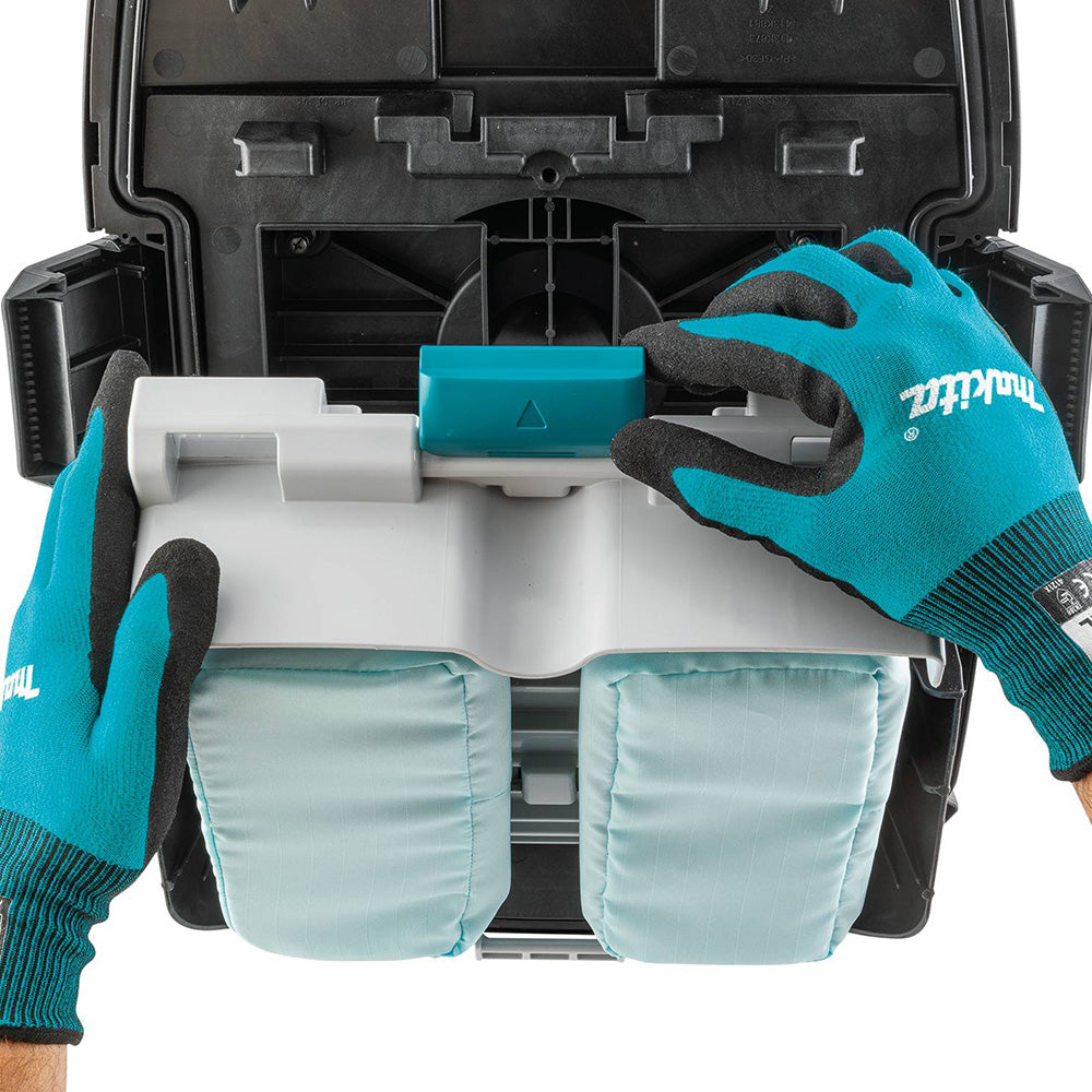 Makita GCV07PMU 80V max XGT Cordless 10 Gal. HEPA Dust Extractor Kit, AWS (4.0Ah)