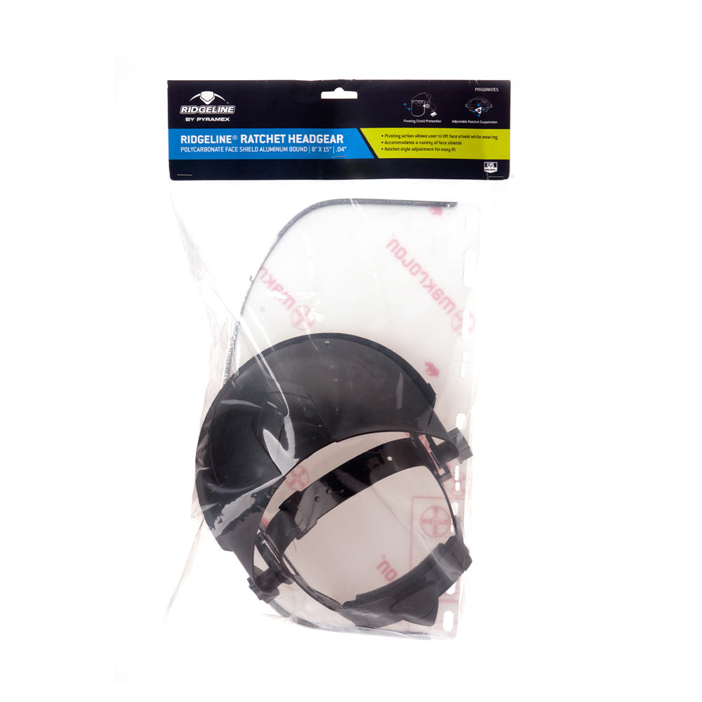 Pyramex HGBR Ridgeline Ratchet Face Shield & Headgear Combo