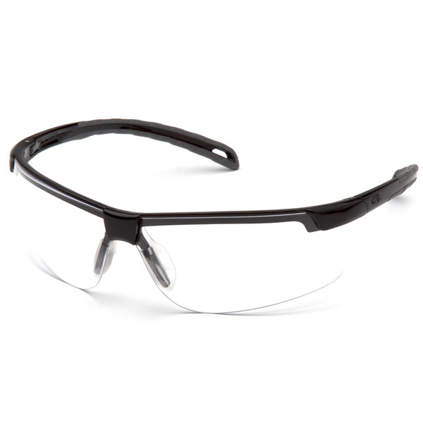 Pyramex Ever-Lite H2MAX Anti-Fog Half Frame Safety Glasses - Clear Lens