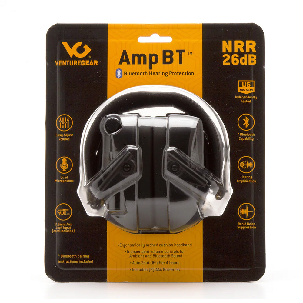 Pyramex Amp Bluetooth Electronic Earmuff - Black