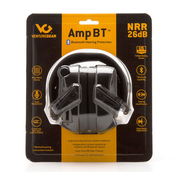 Pyramex Amp Bluetooth Electronic Earmuff - Black