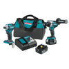 Makita XT288T 18V LXT Lithium-Ion Brushless Cordless Drill & Driver Combo Kit (5.0Ah)