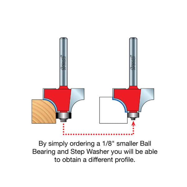 Freud Rounding Over Bit 1/2" Shank x 1/4" Radius