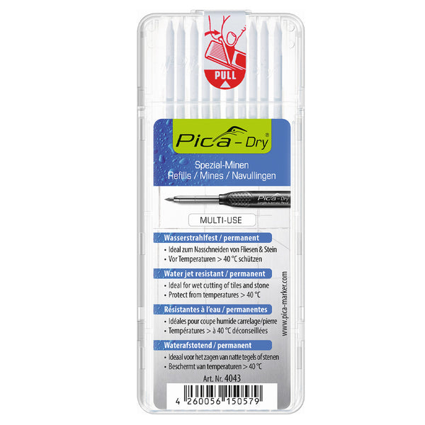 Pica Dry Graphite Automatic Pen/Pencil 3030 + 4050 REFILL Graphite Black  HARD H